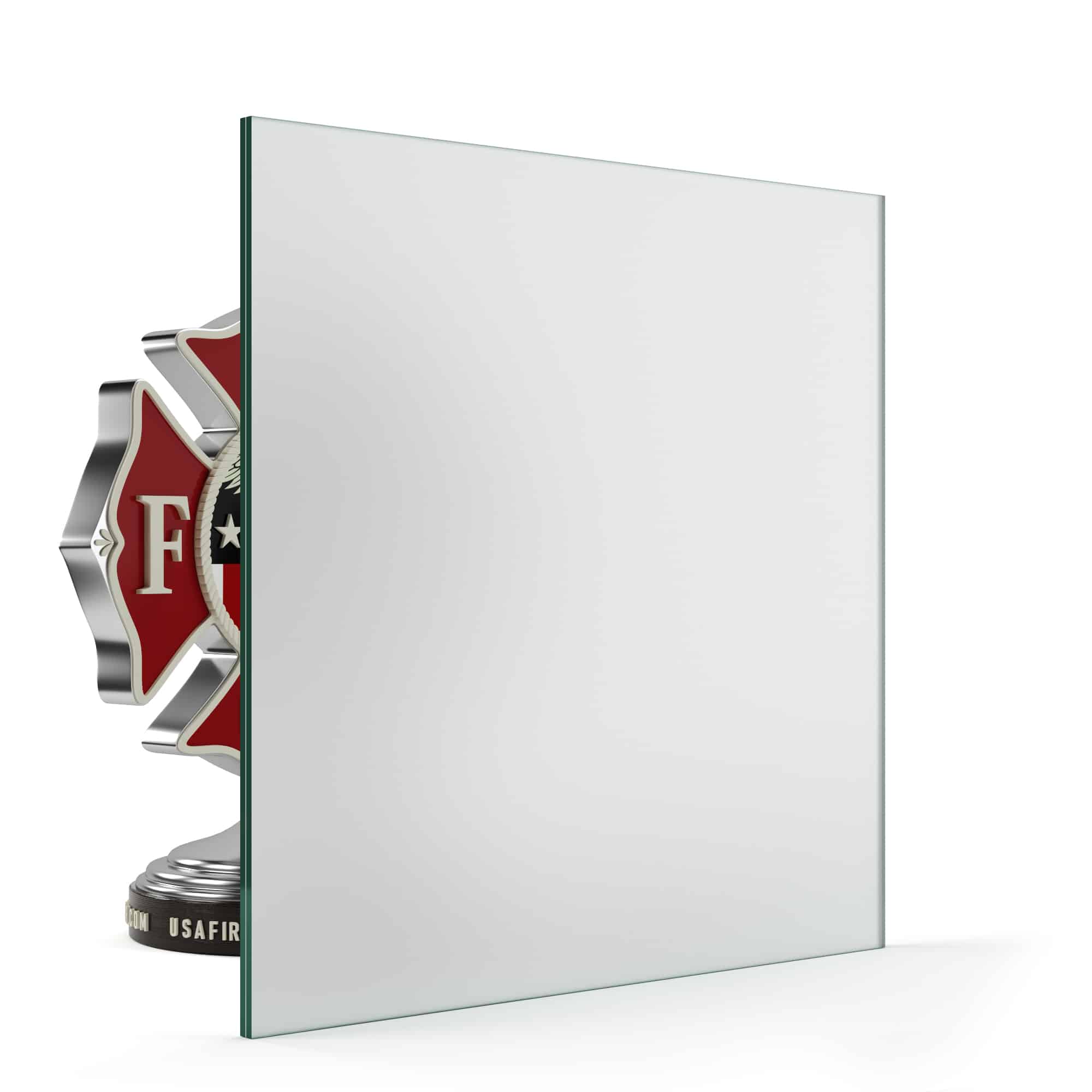 White Laminate Privacy Glass .25 - USA Fire Door