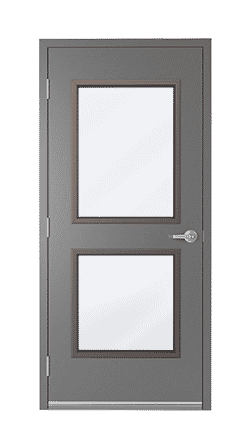 Hollow Metal Door - Top & Bottom Window