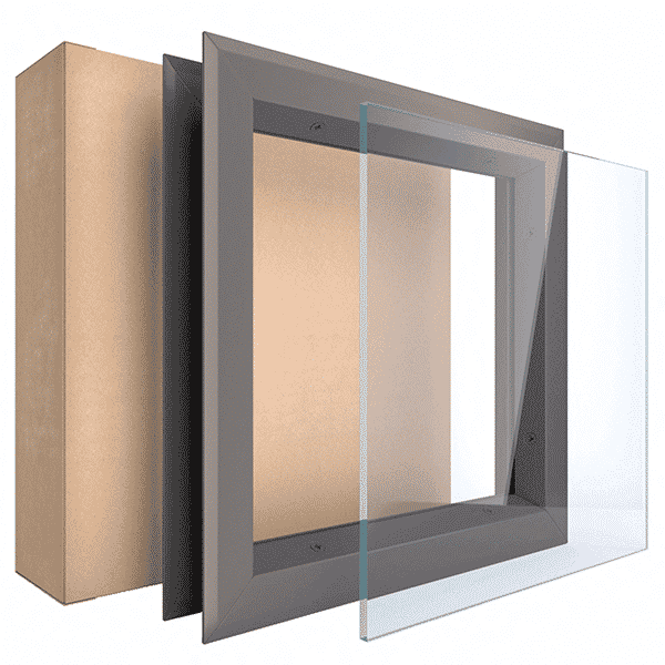 Metal Door Window Kit, Clear Glass - USA Fire Door