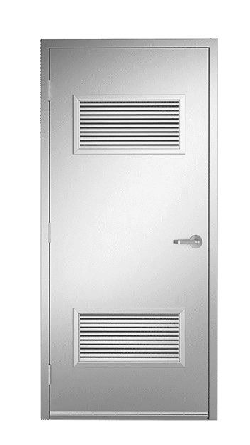 Stainless Steel Door - Louver Bottom & Top