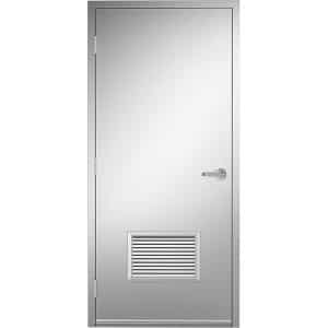 18ga 304 Stainless Steel Door No 4 Finish 18 x 12 FR Btm Louver Product Image