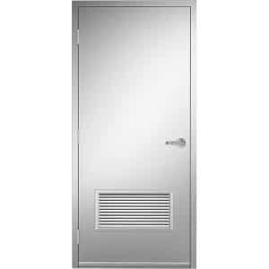 18ga 304 Stainless Steel Door No 4 Finish 24 x 12 FR Btm Louver Product Image