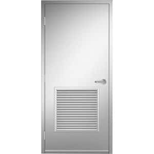 18ga 304 Stainless Steel Door No 4 Finish 24 x 24 FR Btm Louver Product Image