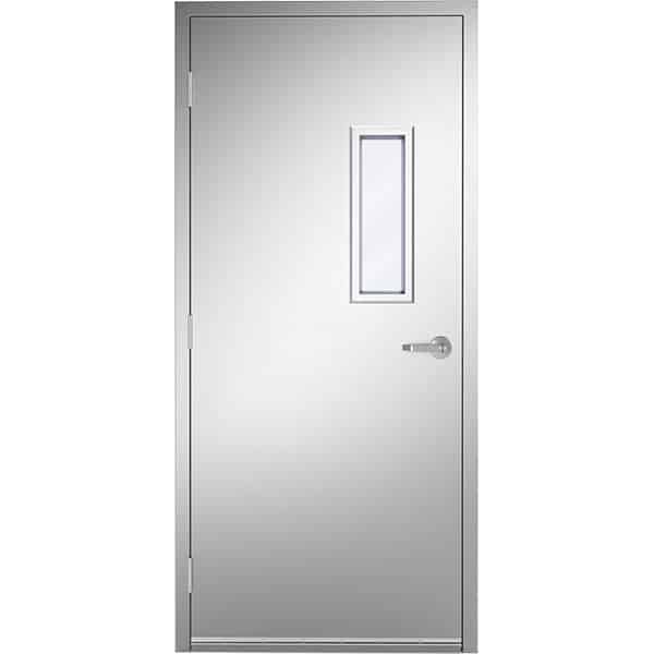 18ga 304 Stainless Steel Door No 4 Finish 7 x 22 Vision Lite Product Image