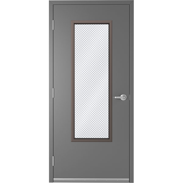 18ga Galvannealed Steel Commercial Door with Polystyrene Core Wide Stile