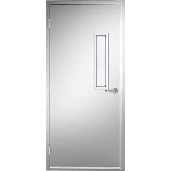304 Stainless Steel Door No 4 Finish 6 x 27 Fire Rated Vision Lite Product Image