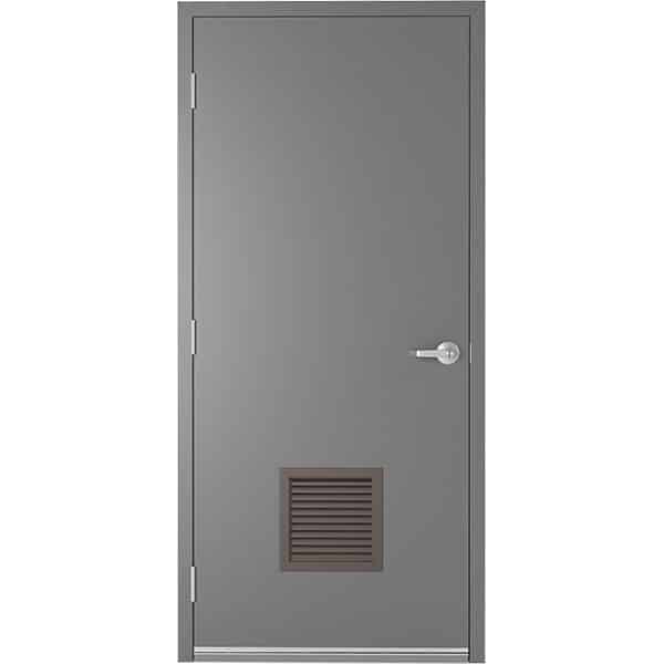 Commercial Steel Door with 12 x 12 Louver