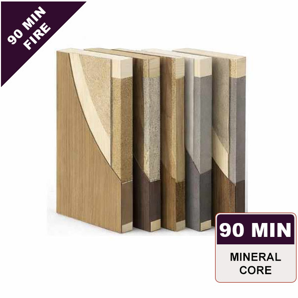 Custom Wood Veneer Commercial Wood Door 90min