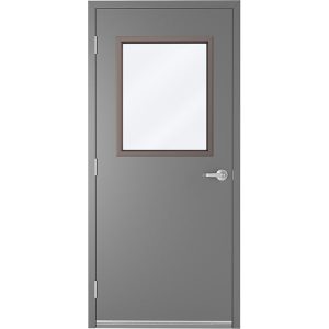 Fire Rated Half Glass Metal Door