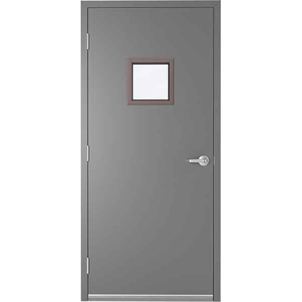 Metal Door With 12 x 12 Fire Rated Glass