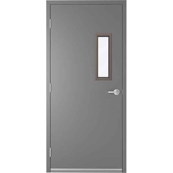 Metal Door With 7 x 22 Fire Rated Glass