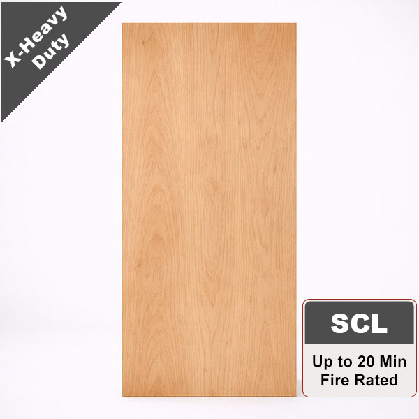 Plain Sliced Cherry Commercial Wood Door with Structural Composite Lumber Core, Stain Grade