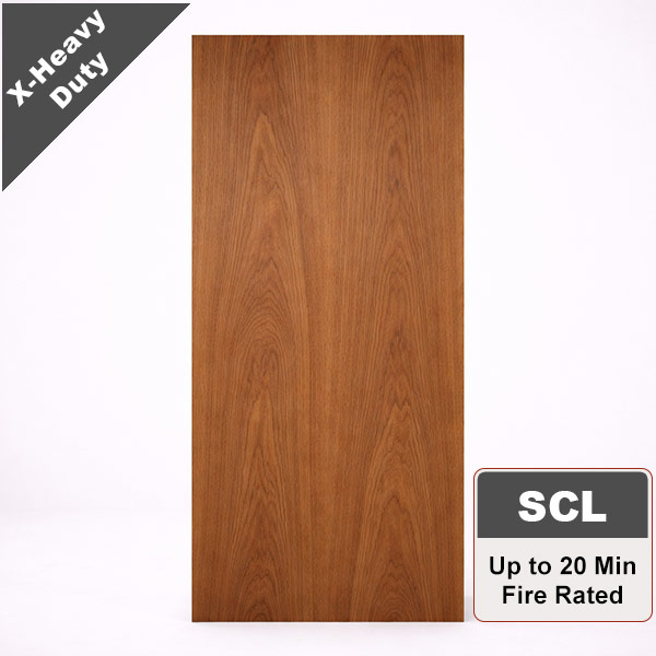 Plain Sliced Walnut Commercial Wood Door with Structural Composite Lumber Core, Stain Grade