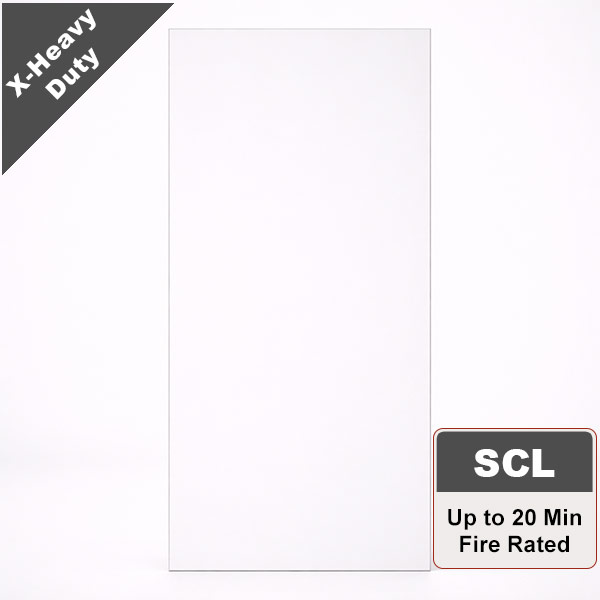 Primed Hardboard Commercial Wood Door with Structural Composite Lumber Core, Paint Grade