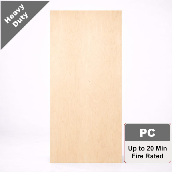 Rotary White Birch Commercial Wood Door with Particleboard Core, Stain Grade