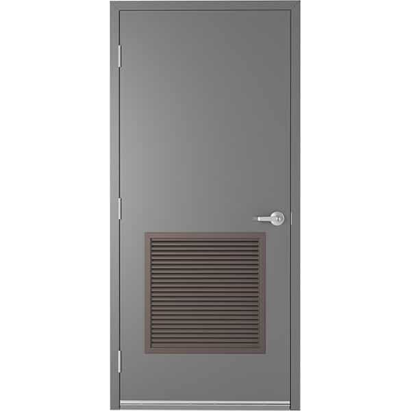 Steel Door with 24 x 24 Fire Rated Louver