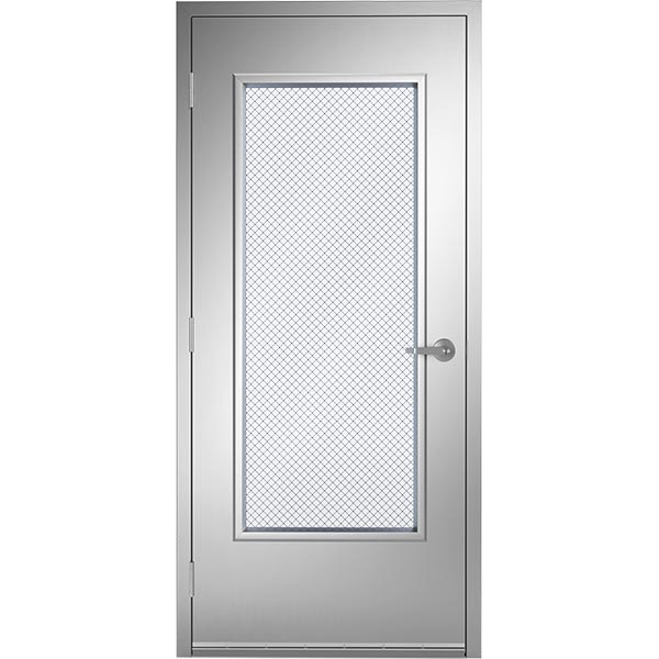 Type 304 Stainless Steel Commercial Door with #4 Brushed Finish