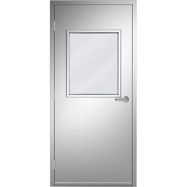 Type 304 Stainless Steel Commercial Door with #4 Brushed Finish