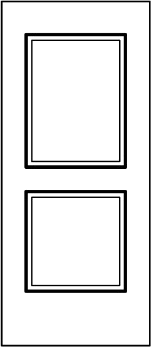 E2 - Embossed 2 Panel Door