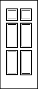 E6 - Embossed 6 Panel Door